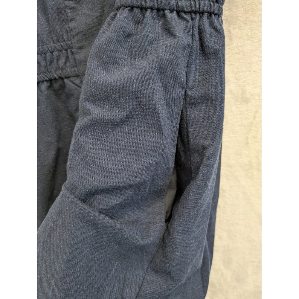 Baltic‎ Born Dress L Linen Blend Navy Blue Button Down Midi Shirt Dress Casual - Picture 8 of 11